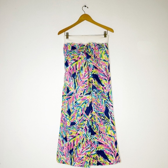 Lilly Pulitzer The Beach Pant Size XS Drawstring Wide Leg Pants - Picture 3 of 8